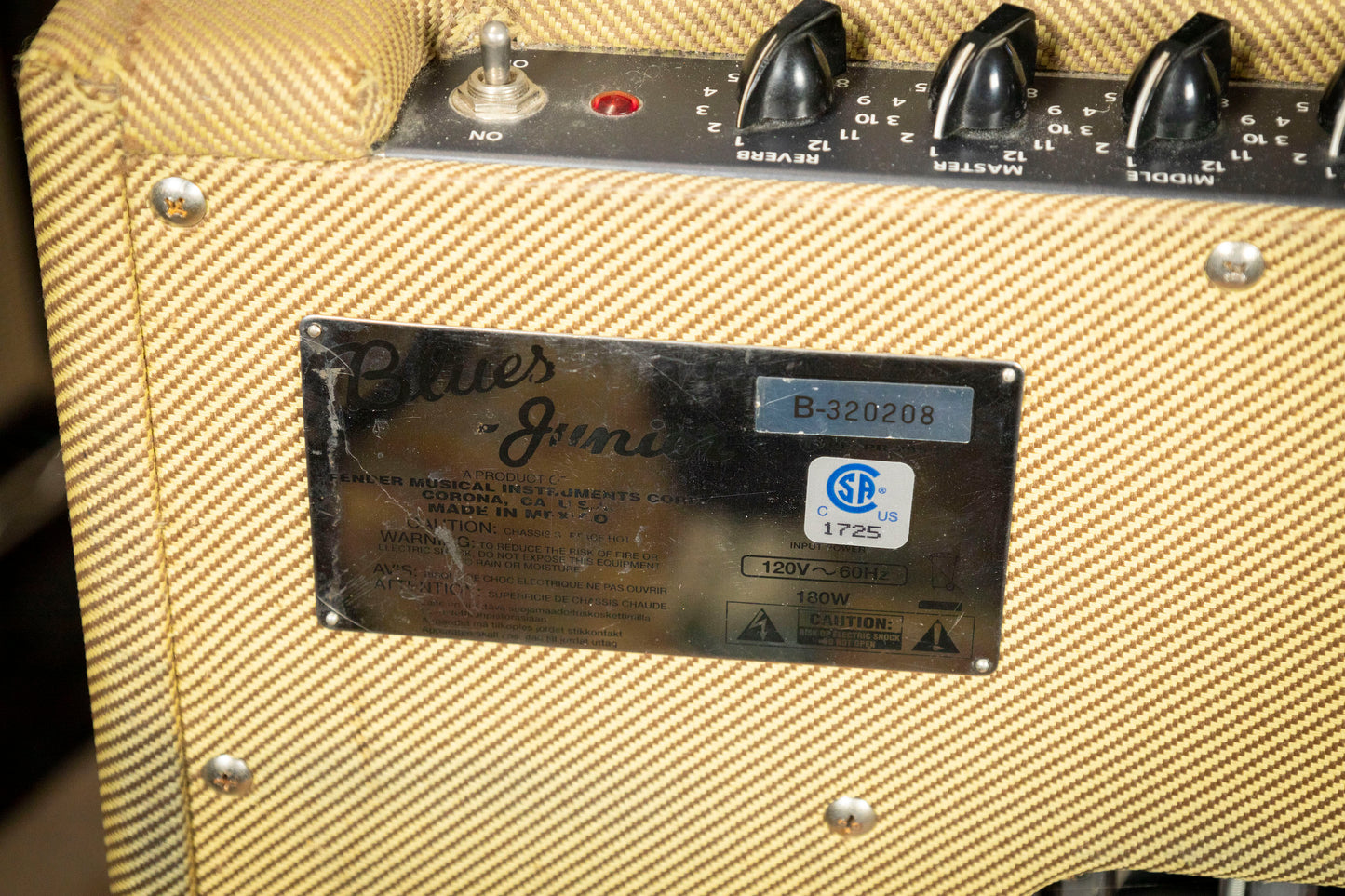 2016 - Present Fender Blues Junior III 15-Watt 1x12" Guitar Combo - Lacquered Tweed