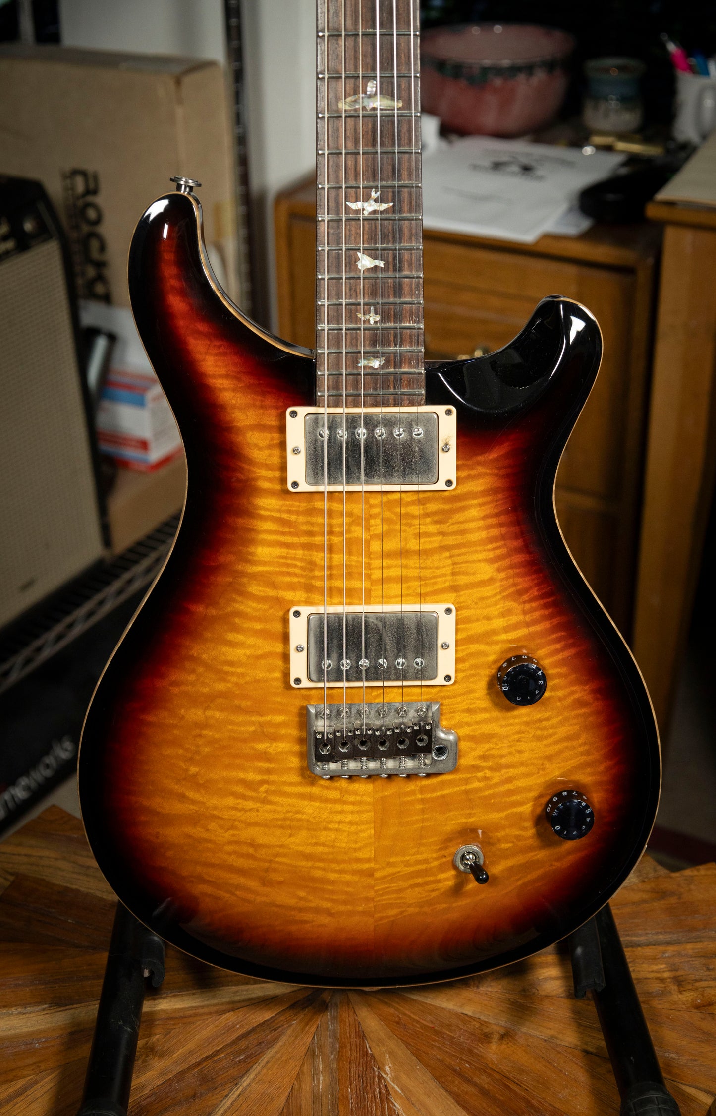 1993-2001 PRS Custom 22 Tremolo 10-Top - Vintage Sunburst