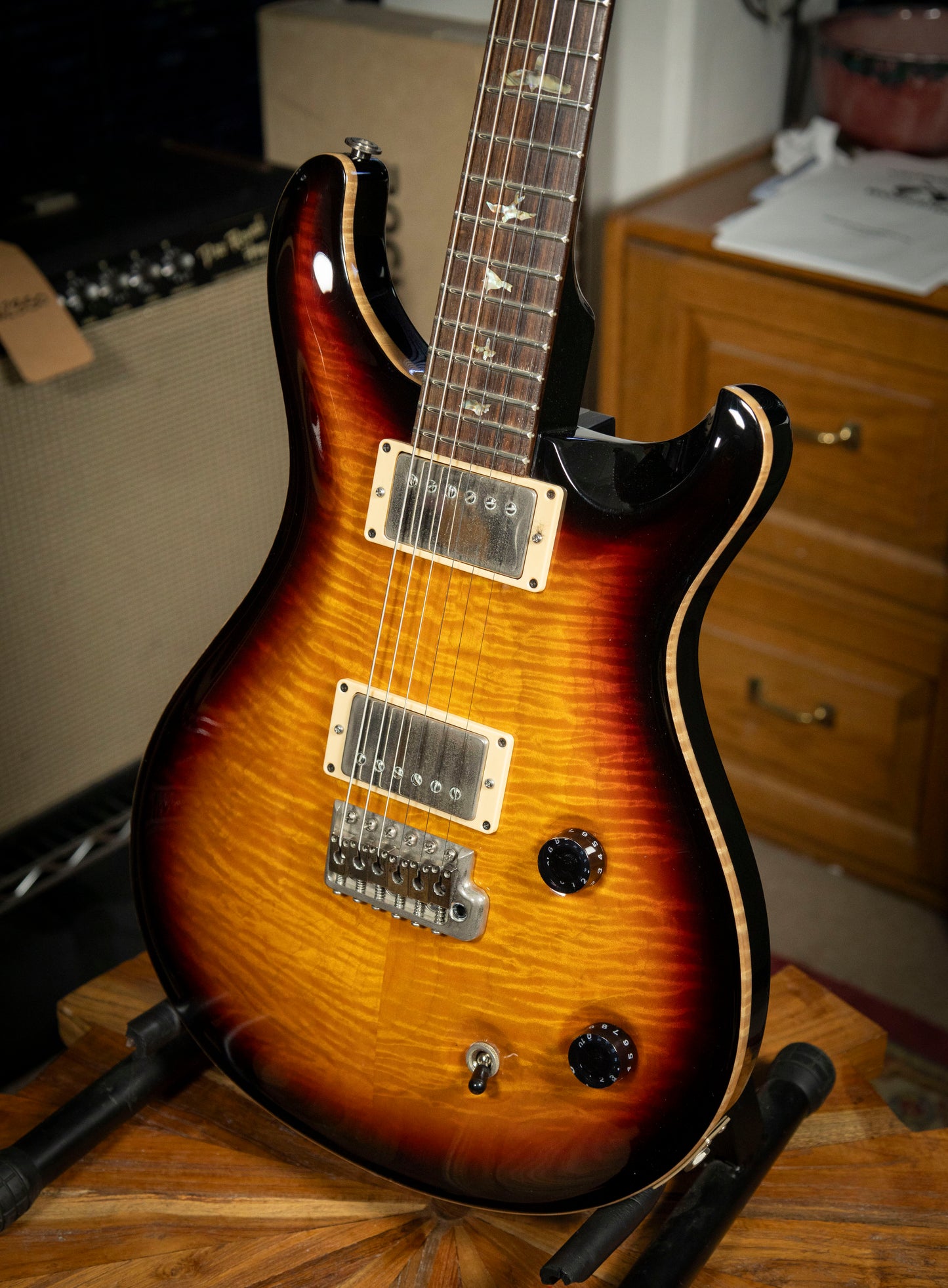 1993-2001 PRS Custom 22 Tremolo 10-Top - Vintage Sunburst