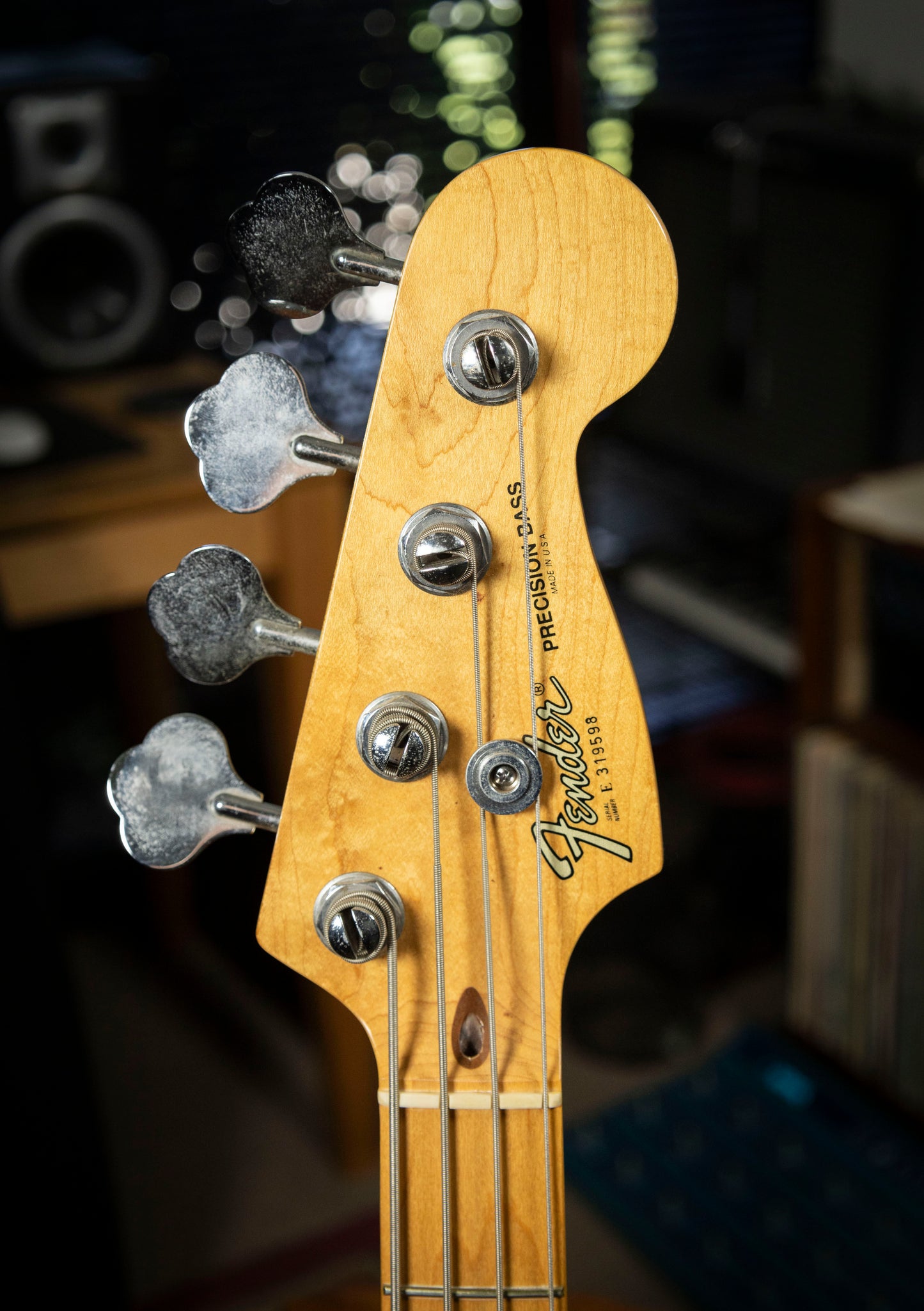 1983-1985 Fender American Standard Precision Bass with Maple Fretboard - Black