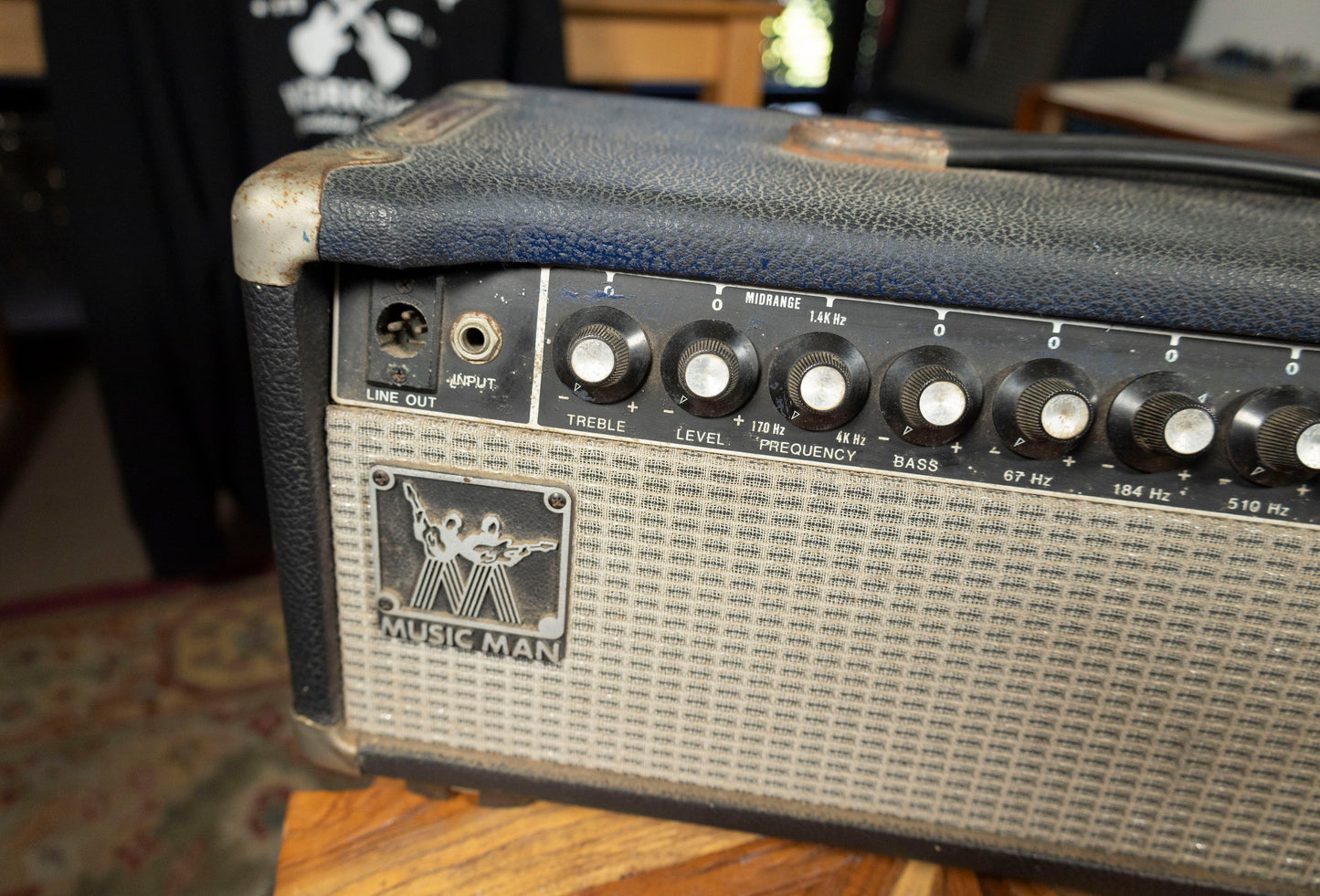 1982-1984 Music Man 100 B 100-Watt Bass Amp Head with Balanced Line Output - Black