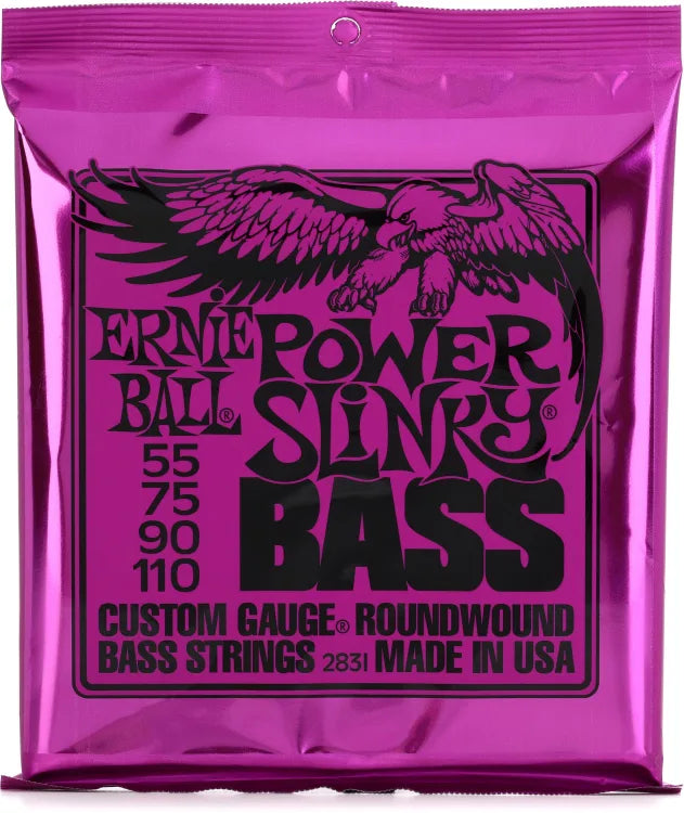 Ernie Ball 55-110 Power Slinky Electric Bass Strings 2831