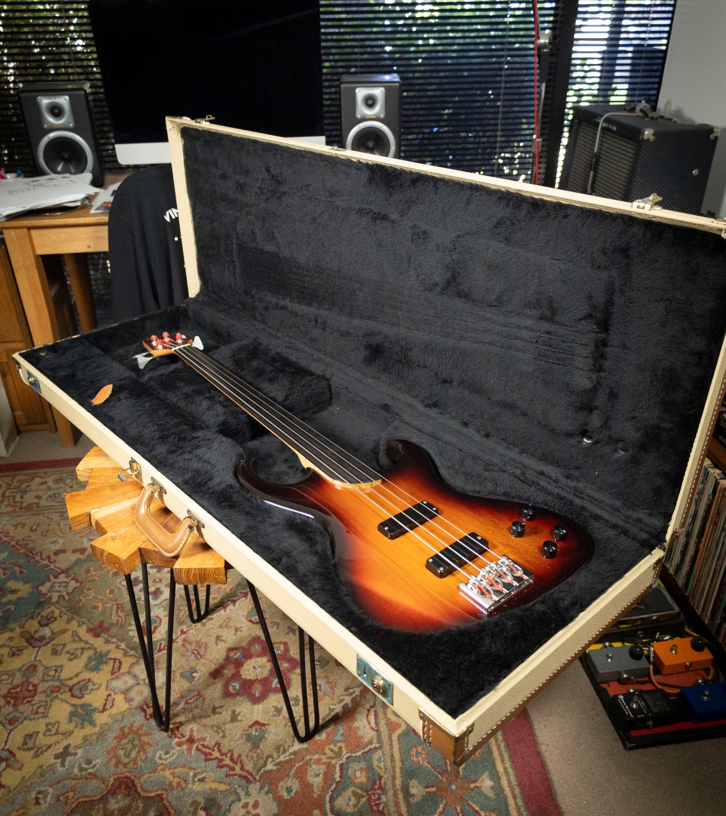 1999 Rick Turner Electroline 434-Pmm Bass Sunburst