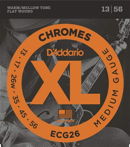 D'Addario 13-56 Chromes Electric Strings ECG26