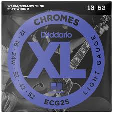 D'Addario 12-52 Chromes Electric Strings ECG25