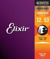 Elixir 12-53 Phos Bronze Acoustic Strings 16052