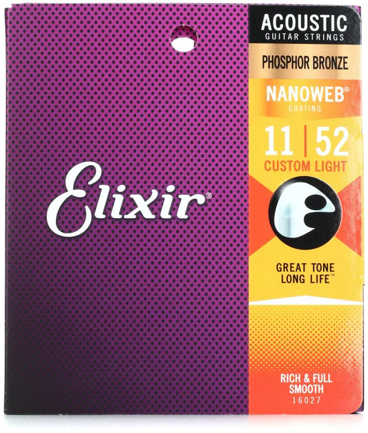 Elixir 11-52 Phos Bronze Acoustic String