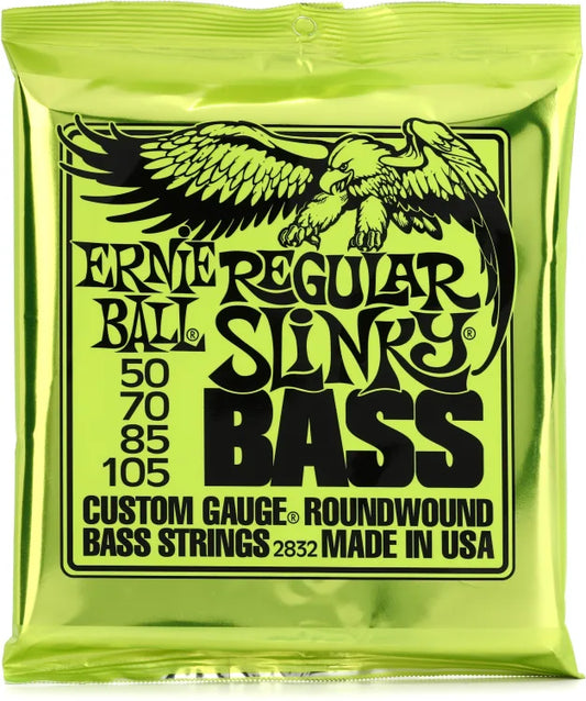 Ernie Ball 50-105 Regular Slinky Electric Bass Strings 2832