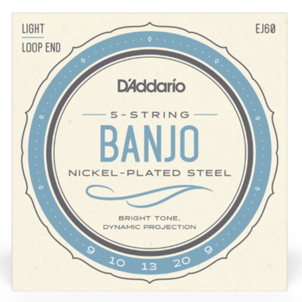 D'Addario Loop End 9-9 5 String Banjo Strings EJ60