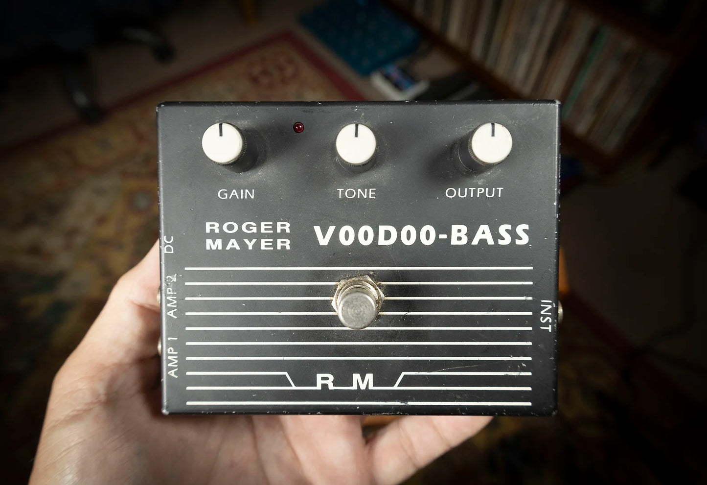 A - Roger Mayer Voodoo Bass Distortion/Compression Pedal - Black