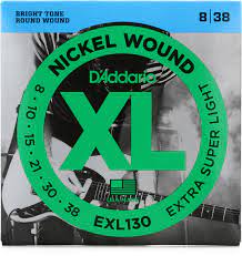 D'Addario 8-38 Electric Strings EXL130