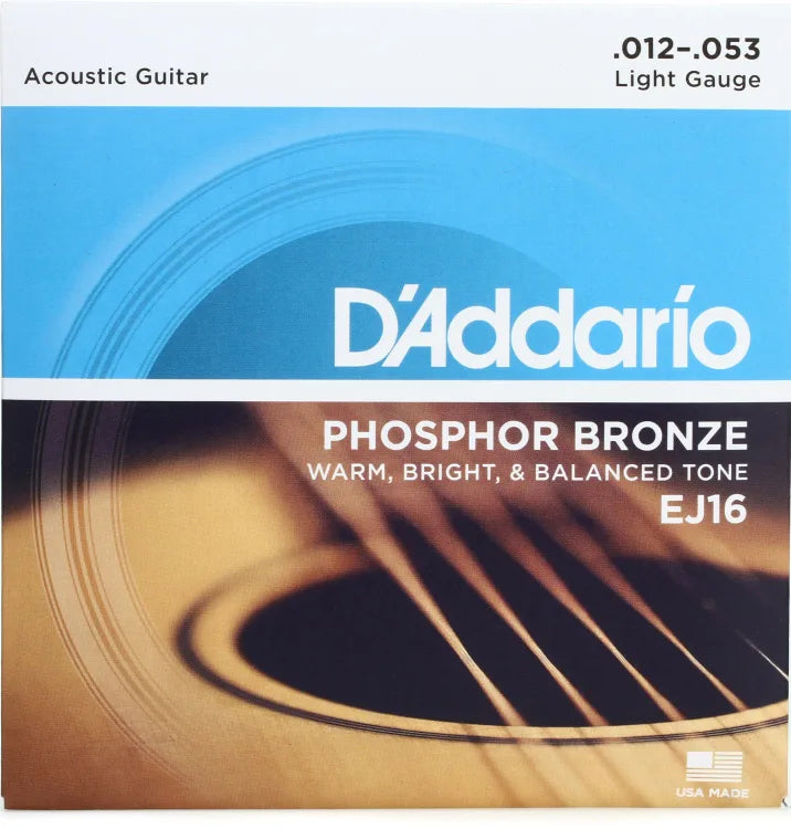 D'Addario - .012-.053 Acoustic Guitar EJ-16