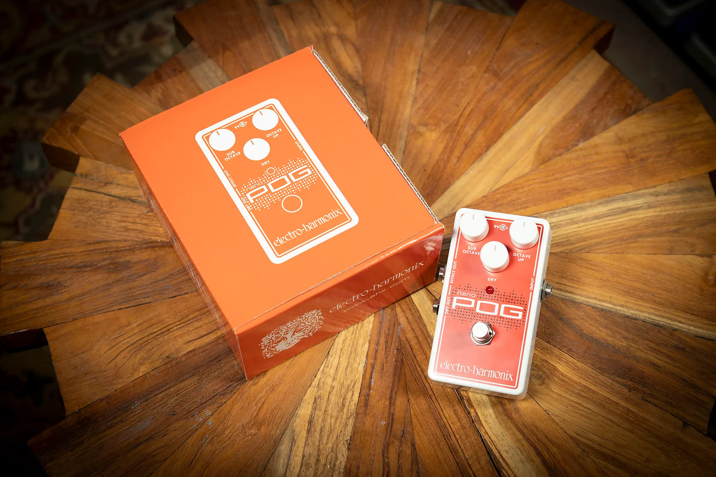 A - Electro-Harmonix Nano POG Polyphonic Octave Generator 2015 - Present - Red / White