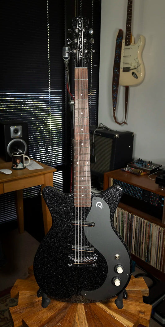 2024 Danelectro Mod 59 NOS+ Black Metal Flake